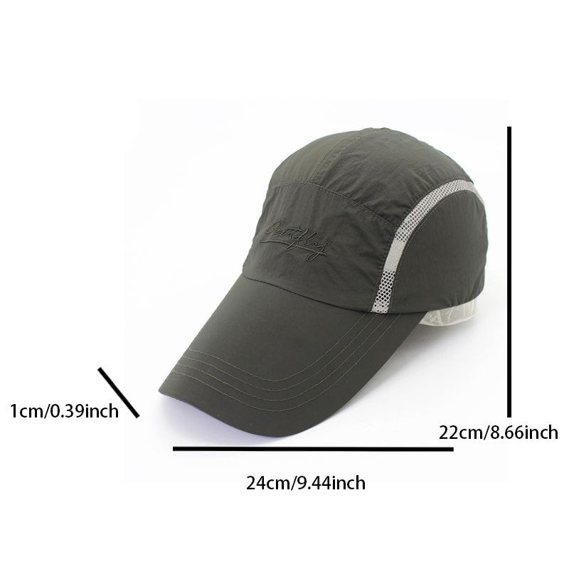 Men's Quick Drying Sports Cap with Extended Brim Summer Sun Hat