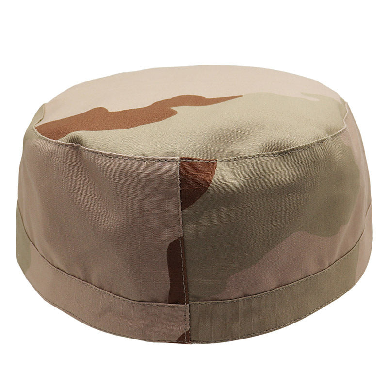 Camouflage Ear Protection Cap Sun Visor Quick Drying Cap for Outdoor Sports