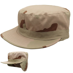 Camouflage Ear Protection Cap Sun Visor Quick Drying Cap for Outdoor Sports