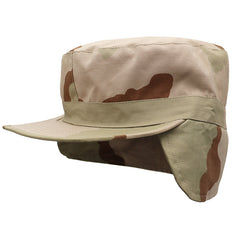 Camouflage Ear Protection Cap Sun Visor Quick Drying Cap for Outdoor Sports