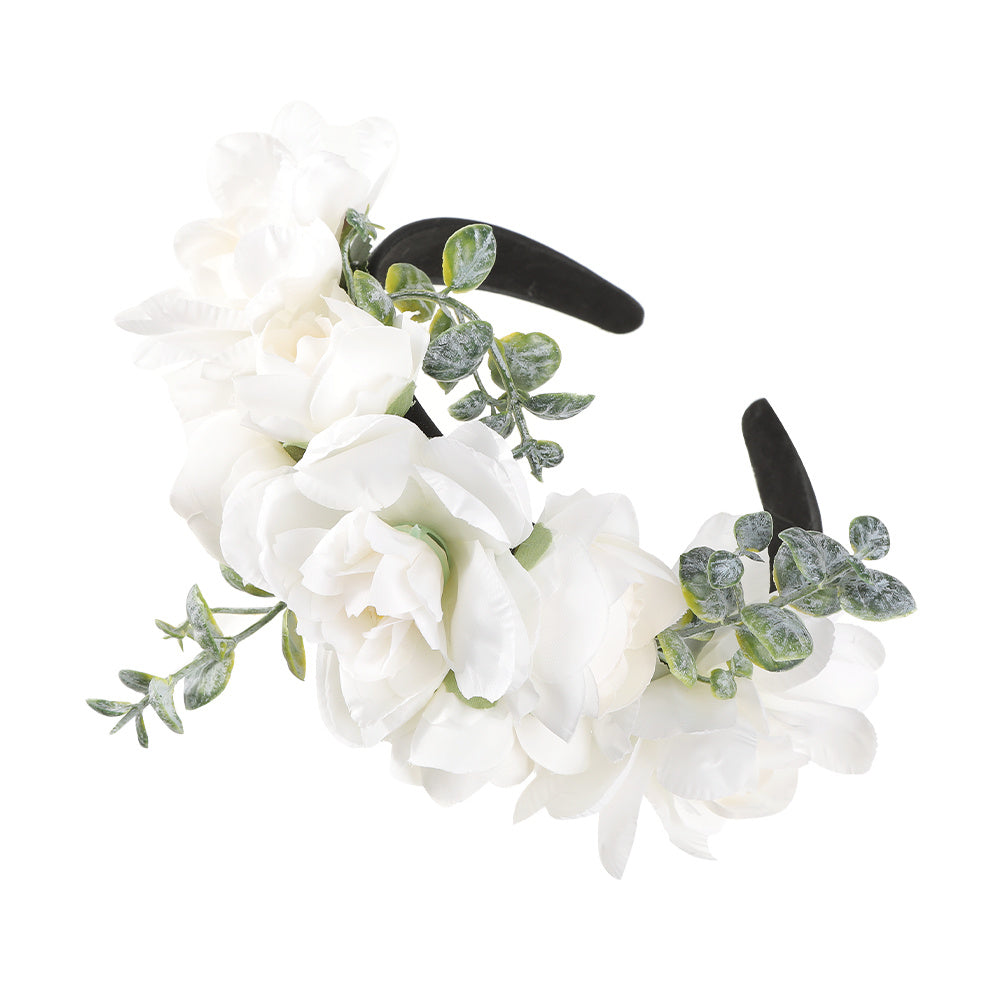 Bridal Wedding Flowers Headband Hair Hoops Bohemian Style Hair Bands For Women