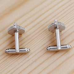 Vintage Wolf Head Cufflinks, French Shirt Sleeve Nails