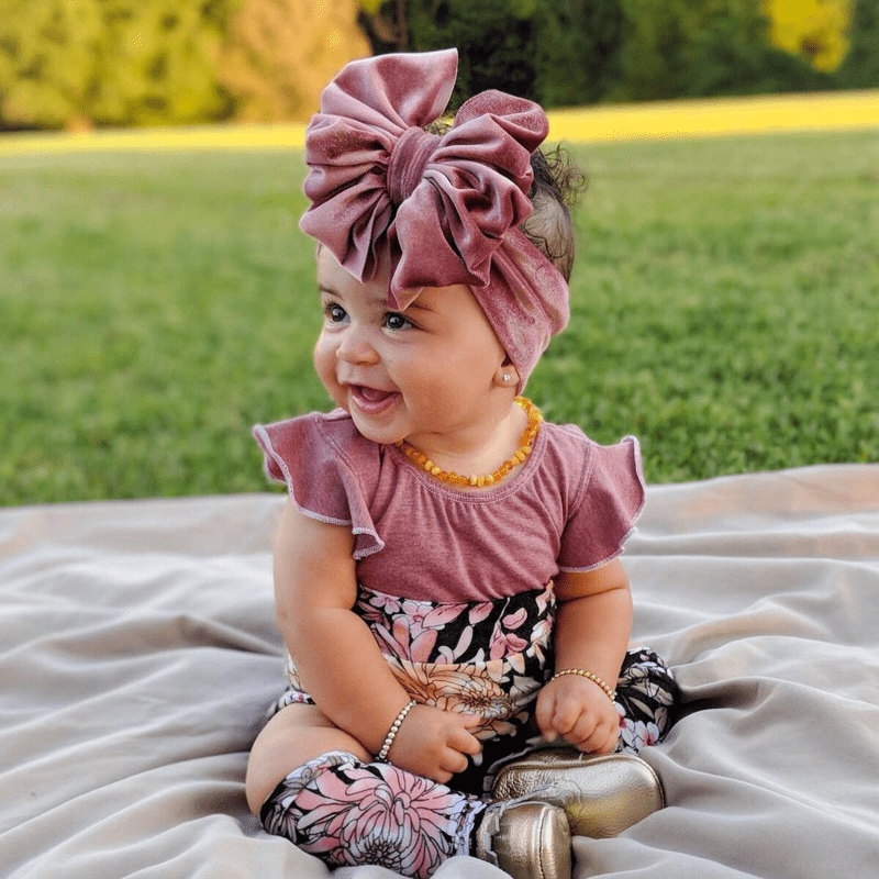 Cute Cartoon Velvet Bow Headbands for Baby Girls