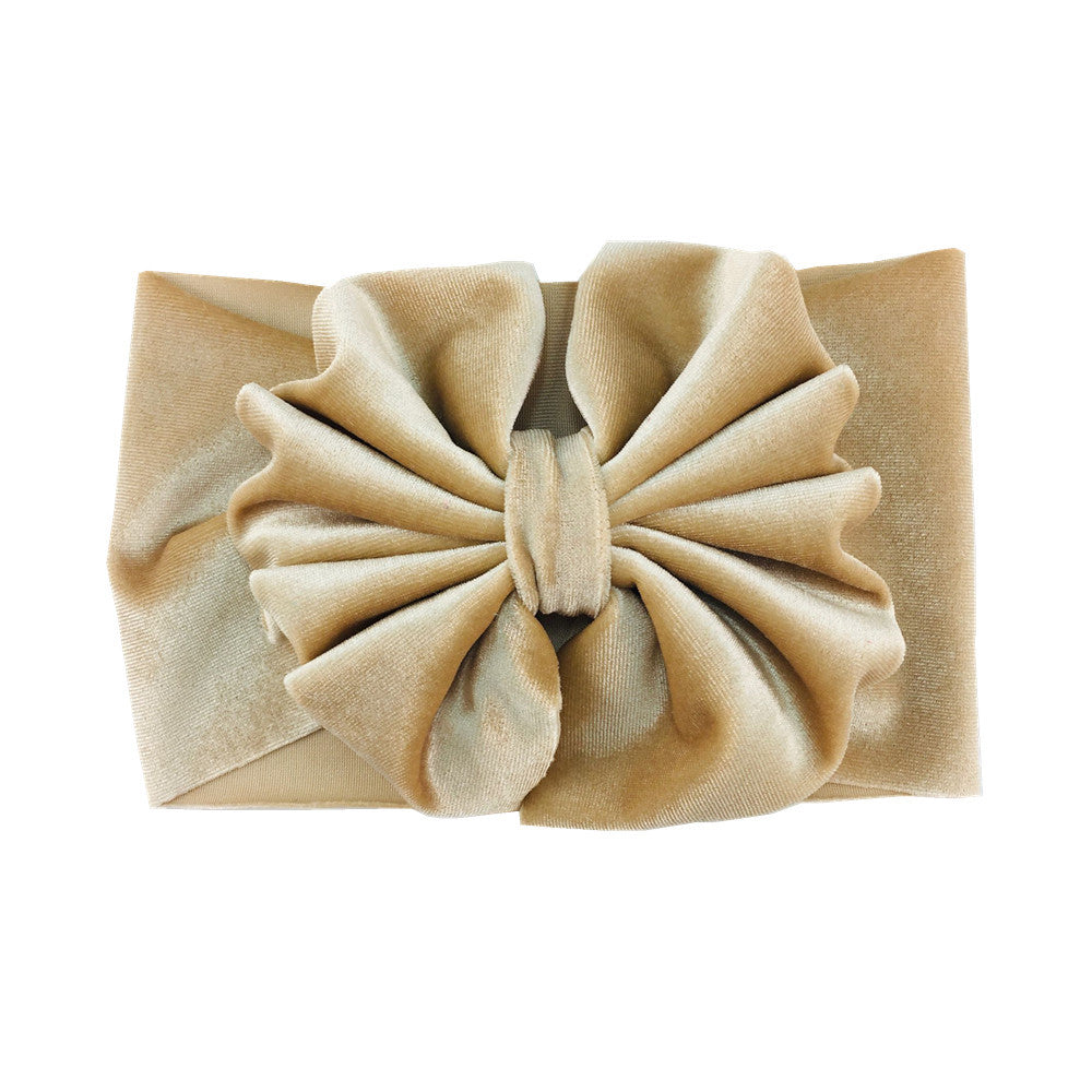 Cute Cartoon Velvet Bow Headbands for Baby Girls