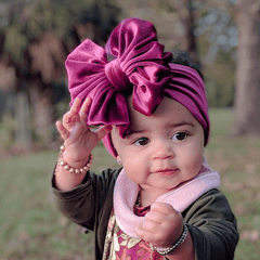 Cute Cartoon Velvet Bow Headbands for Baby Girls