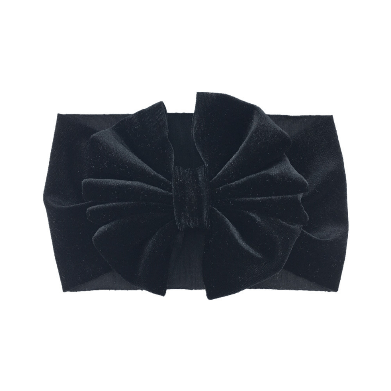 Cute Cartoon Velvet Bow Headbands for Baby Girls