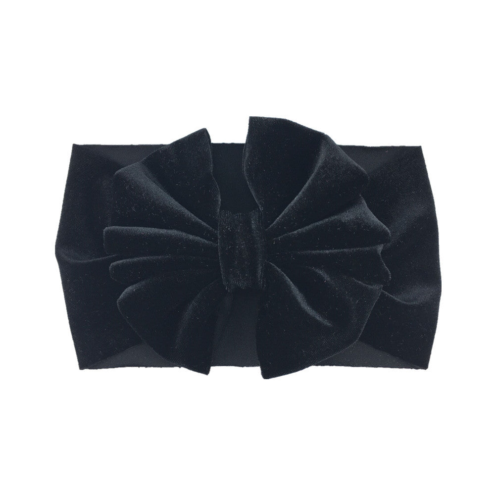 Cute Cartoon Velvet Bow Headbands for Baby Girls