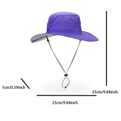 Quick Dry Wide Brim Sun Hat Breathable Bucket Hat for Hiking Fishing