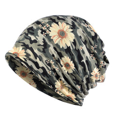 Vintage Bohemian Style Fleece Knitted Hat & Scarf Set