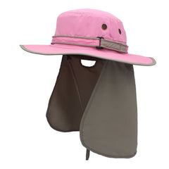Unisex Quick Drying Sun Hat With Neck Guard Lightweight UV Protection Bucket Hat
