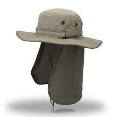 Unisex Quick Drying Sun Hat With Neck Guard Lightweight UV Protection Bucket Hat