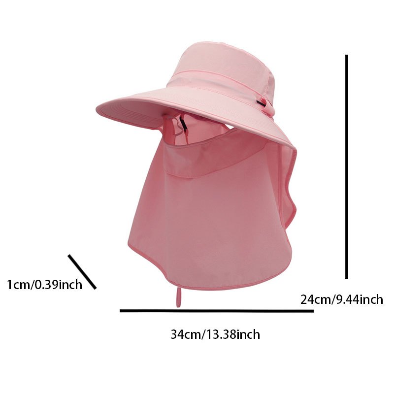Quick Dry Sun Hat with Face Covering UV Protection Boonie Hats