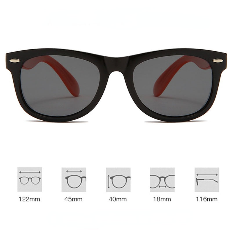 Retro Polarized Sunglasses for Boys Girls Teen, Sun Protection