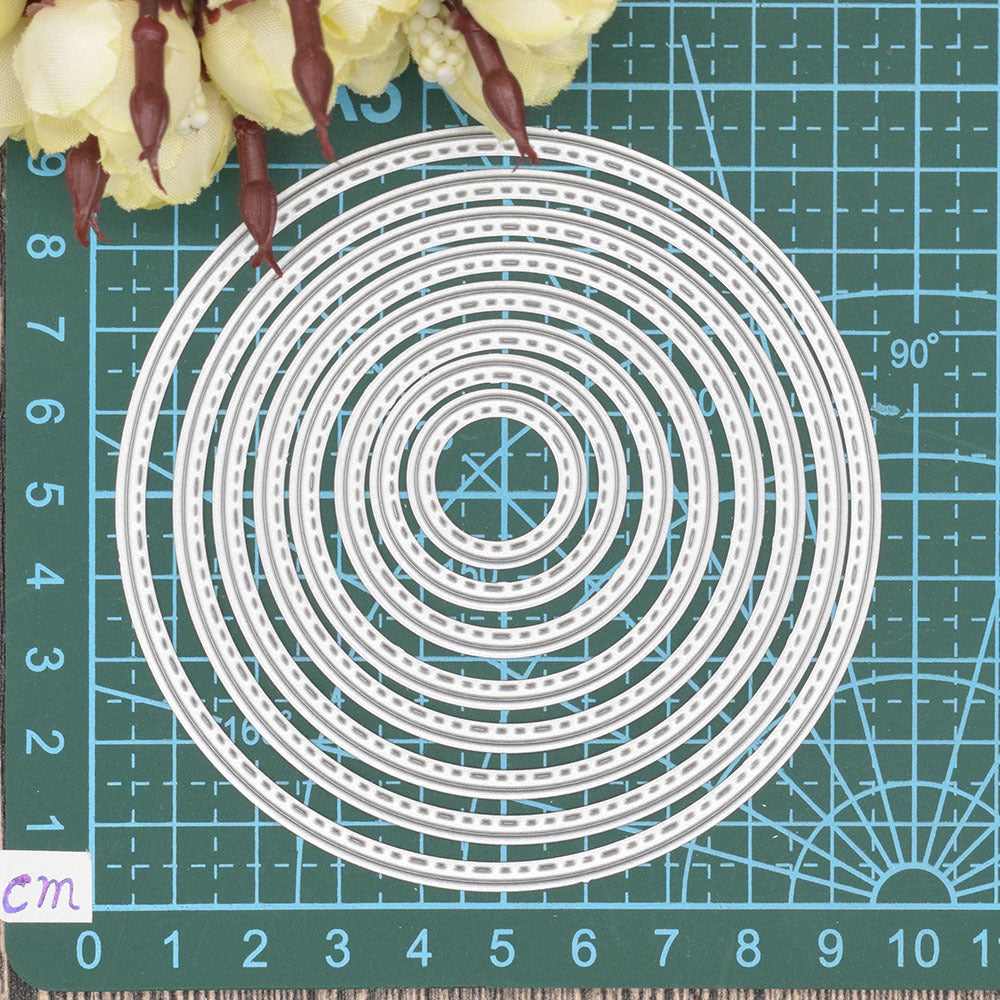 Circle Geometric Metal Cutting Dies Set Stencil