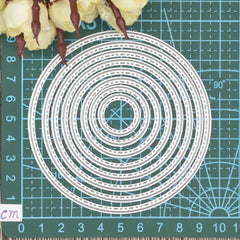 Circle Geometric Metal Cutting Dies Set Stencil