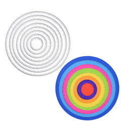 Circle Geometric Metal Cutting Dies Set Stencil