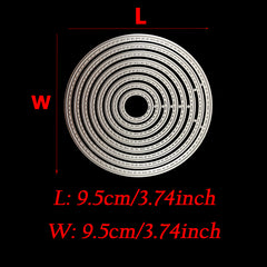 Circle Geometric Metal Cutting Dies Set Stencil