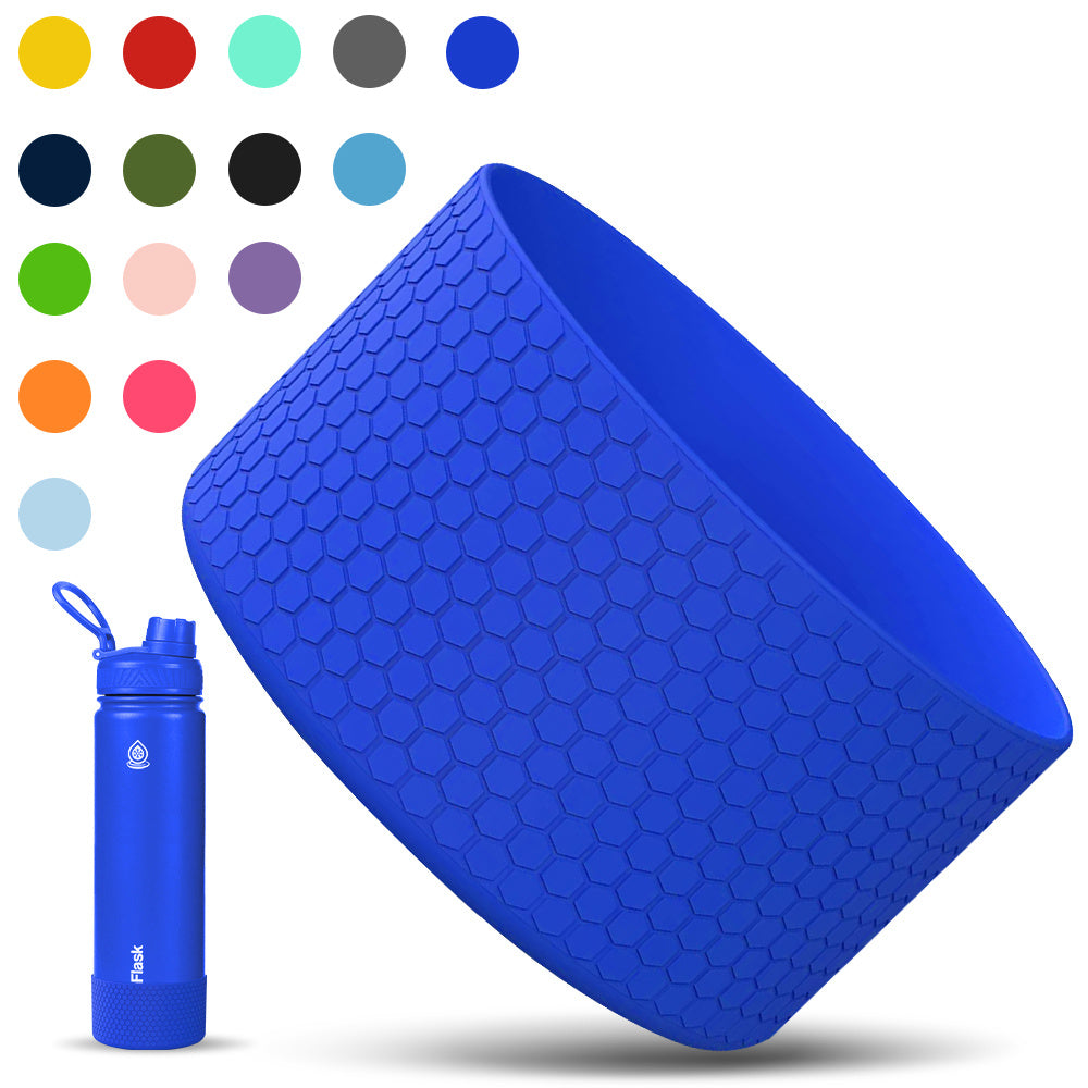 Silicone Water Bottle Boot Protector - Grips and Protects Your Bottle
