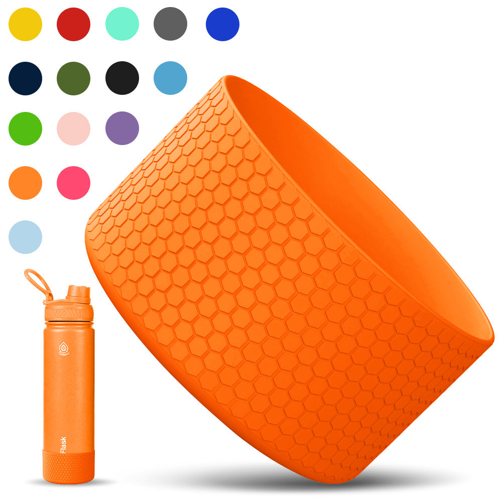 Silicone Water Bottle Boot Protector - Grips and Protects Your Bottle