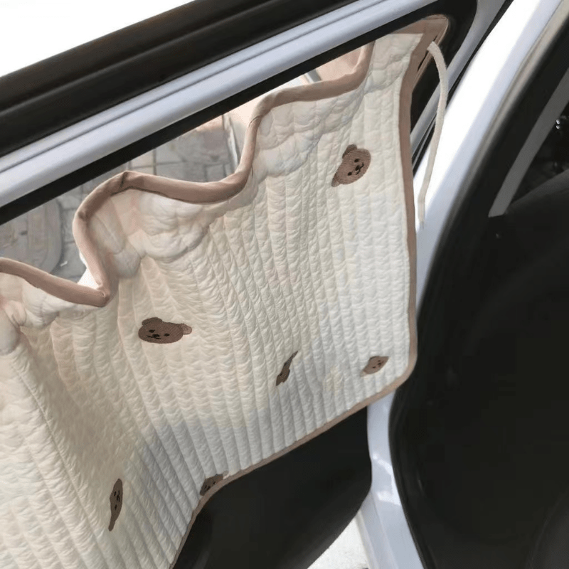 Thickened Cotton Universal Sun Visor Suction Cup Privacy Curtain