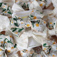 Fabric Bow Hair Clips Set Decorative Hair Accessories for Girls