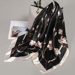 Classic Silk Shawl Square Scarf Head Wrap Bandana
