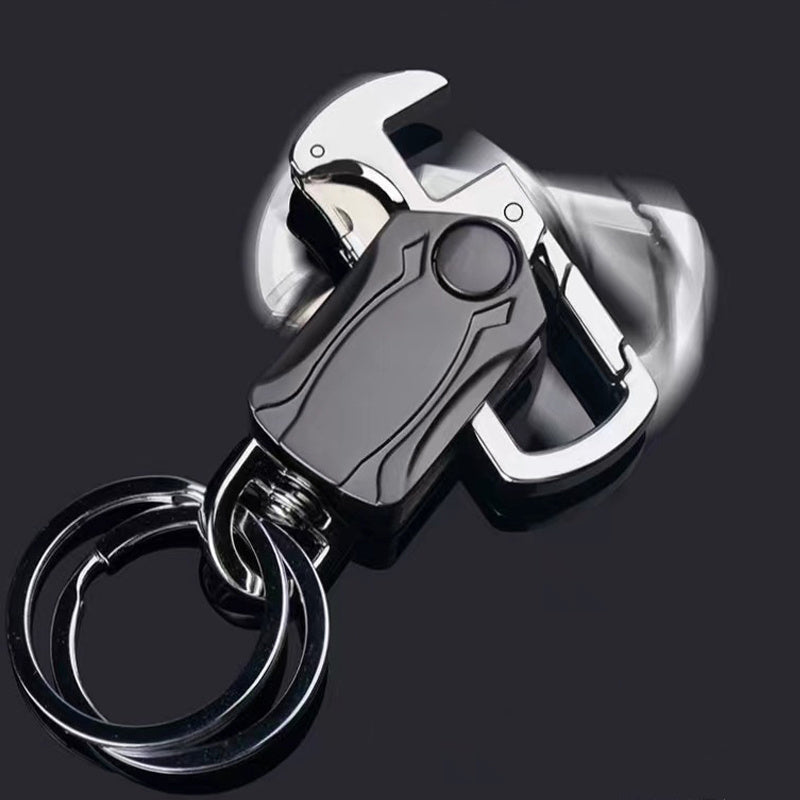 Metal Keychain with 360 Rotation for Outdoor and Business