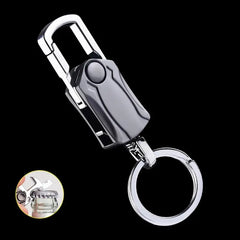 Metal Keychain with 360 Rotation for Outdoor and Business