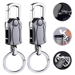 Metal Keychain with 360 Rotation for Outdoor and Business
