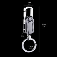 Metal Keychain with 360 Rotation for Outdoor and Business