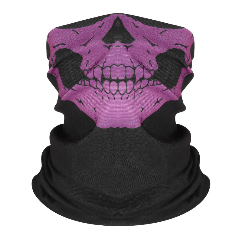 Skull Bike Motorcycle Helmet Neck Face Mask Paintball Ski Sport Headband