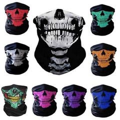 Skull Bike Motorcycle Helmet Neck Face Mask Paintball Ski Sport Headband