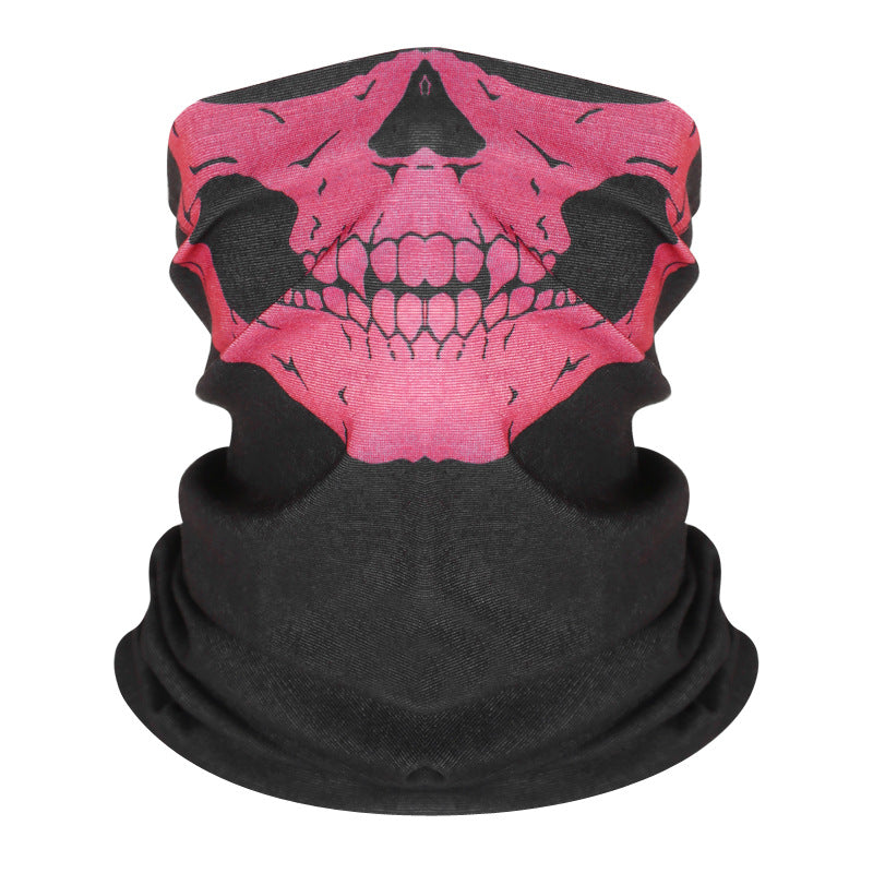 Skull Bike Motorcycle Helmet Neck Face Mask Paintball Ski Sport Headband