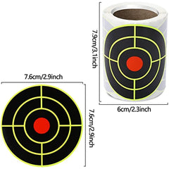 100pcs Self-Adhesive Splatter Targets 7.62 Cm Round Paper Target