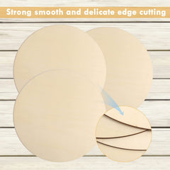 10pcs Unfinished Wood Circles for Crafts Wooden Cutouts for Crafts Door Hanger