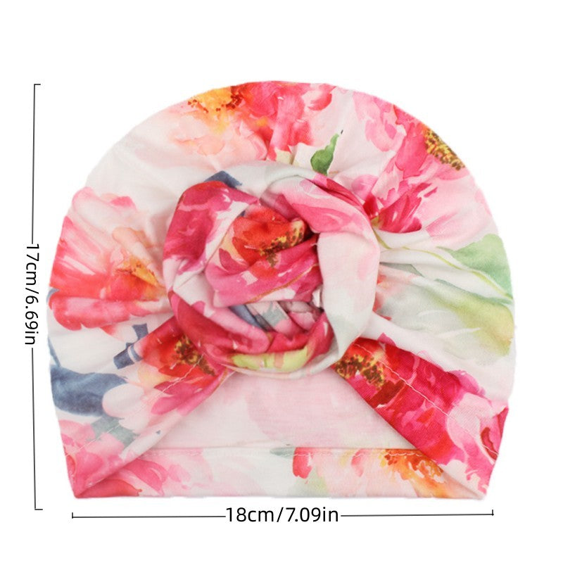 Floral Turban Headwrap for Baby Boys & Girls