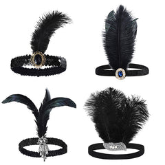 Feather Headband Female Halloween Party Hair Accessory