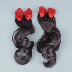 Girls Lace Bow Cartoon Wig Hair Accessories for Party