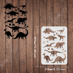 Dinosaurs Stencils 21 08x29 Tyrannosaurus Pattern