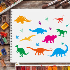 Dinosaurs Stencils 21 08x29 Tyrannosaurus Pattern
