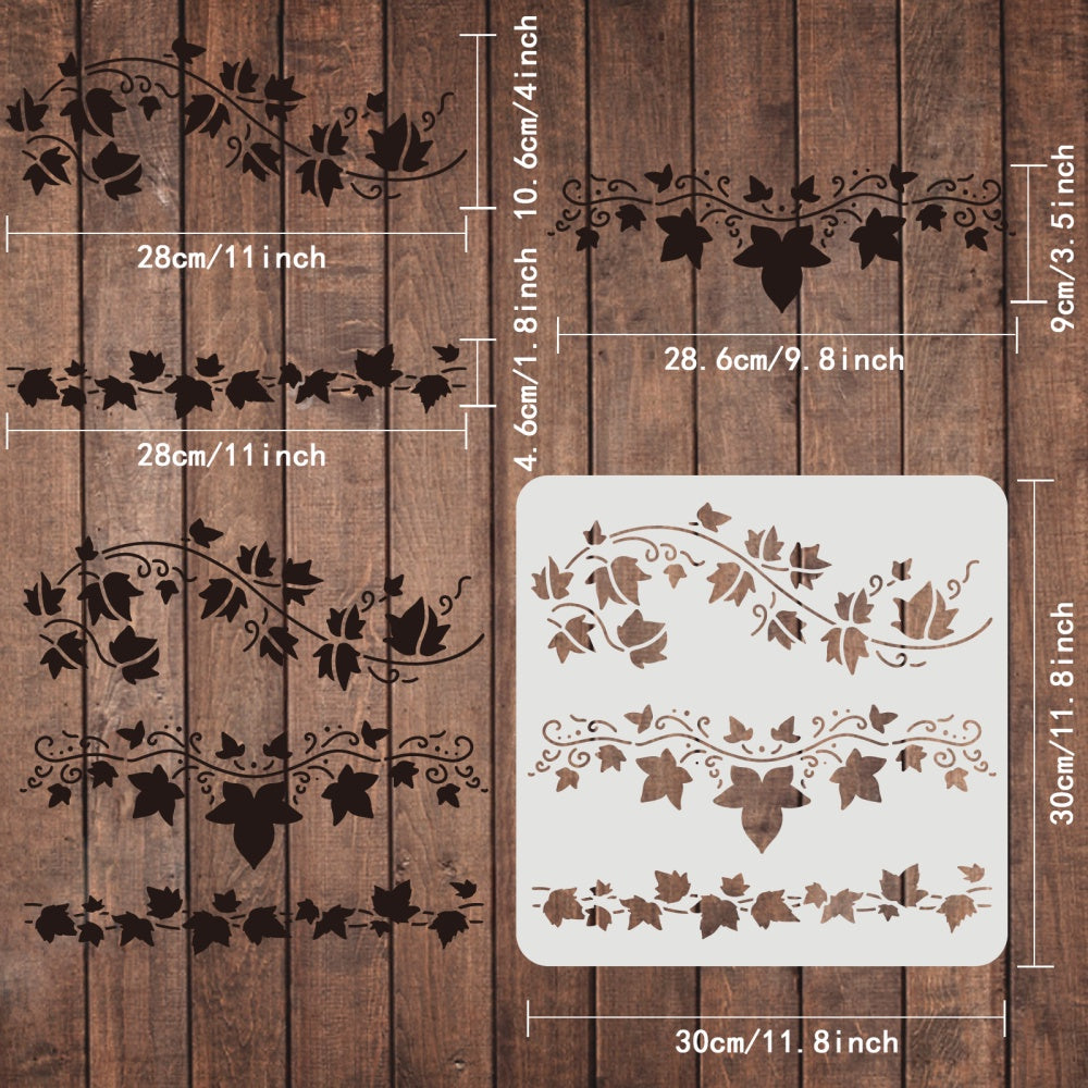 Ivy Shape Stencil 29x21cm Classic Wall Leaf Stencil