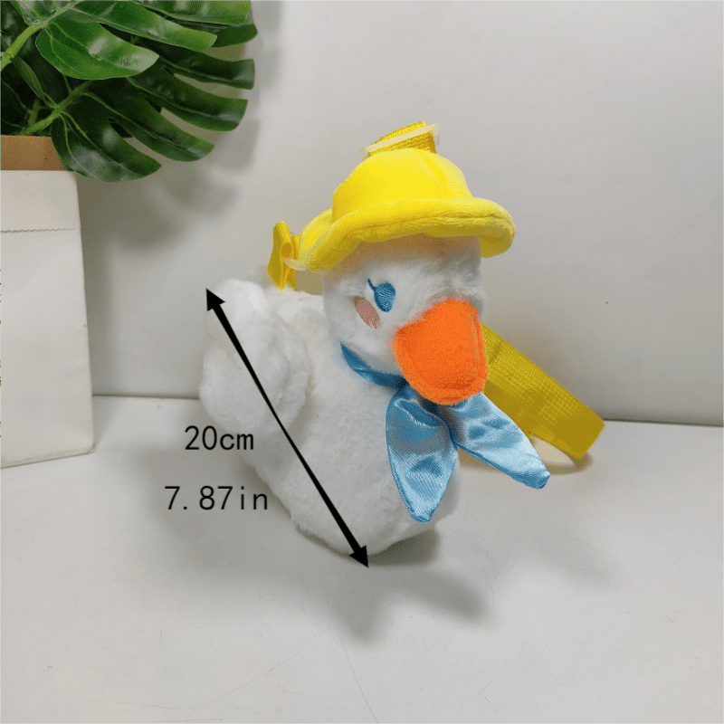 Adorable Plush Duck Crossbody Bag Coin Purse Wallet for Kids