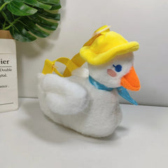 Adorable Plush Duck Crossbody Bag Coin Purse Wallet for Kids