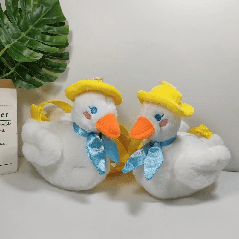 Adorable Plush Duck Crossbody Bag Coin Purse Wallet for Kids