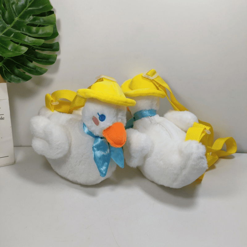 Adorable Plush Duck Crossbody Bag Coin Purse Wallet for Kids