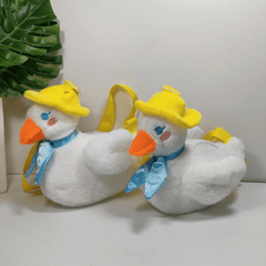 Adorable Plush Duck Crossbody Bag Coin Purse Wallet for Kids