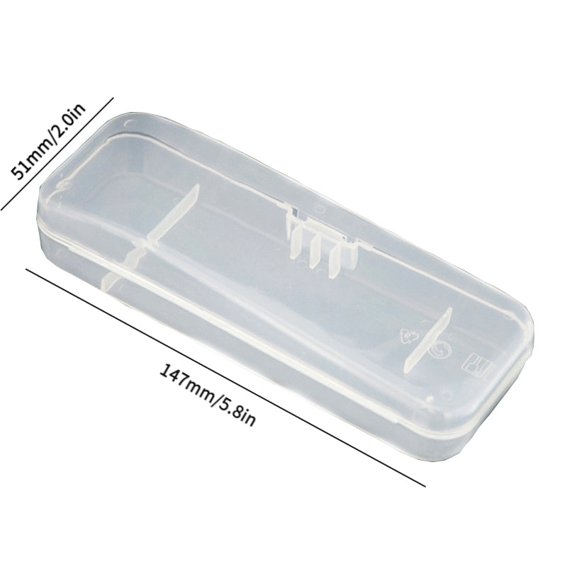 Eco Friendly Men's Shaver Storage Box Transparent Plastic Case for Razors