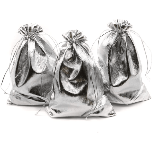 100pcs Organza Jewelry Pouches for Weddings Parties Christmas
