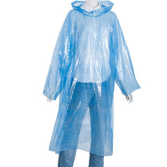 Disposable Adult Raincoat Ponchos with Drawstring Hood