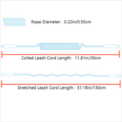 TPU Safety Hand Rope for Water Skiing and Surfing